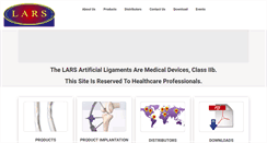 Desktop Screenshot of lars-ligaments.com